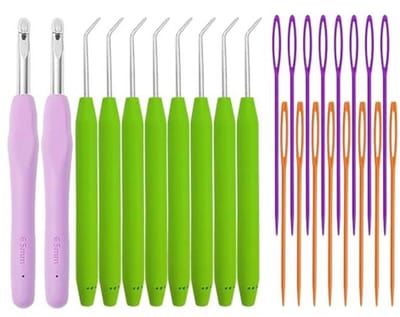 24-delige multifunctionele haakset en breigereedschap voor creatief handwerk