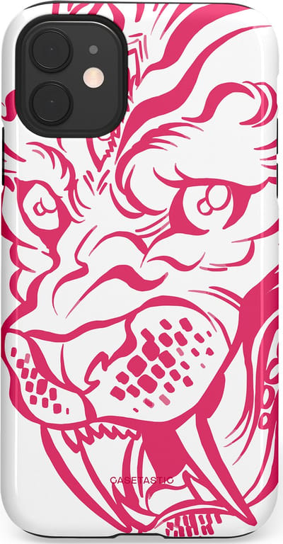 Casetastic Hoesje Geschikt voor Apple iPhone 11 - Stijlvolle Beschermende Duo-layer Case - Scherpe Strepen