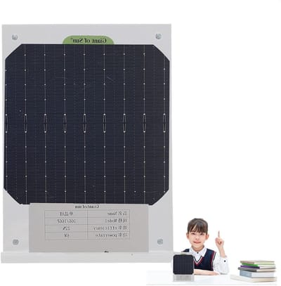 Zonnecel Oplader - Zonnepaneel Module - Educatief Hulpmiddel - Transparant Design - 20x15x5 cm - Transparant