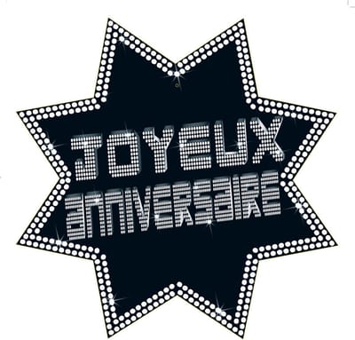 CHRISTIANFABRICATIONS - Joyeux Anniversaire ster decoratie