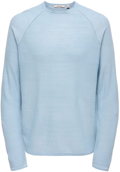 ONLY&SONS - ONSAPOLLO REG LS STRUC CREW KNIT - Heren - Gebreide truien