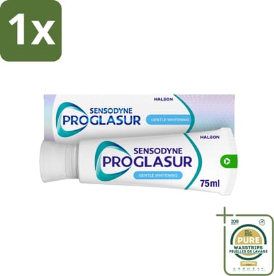1 x Sensodyne - Tandpasta - Proglasur Gentle Whitening - Verheldert Glazuur - 75 ml- Tandpasta - Tanden Witter Maken - Tandglazuur Versterken - Tanderosie Beschermen - Fluoride