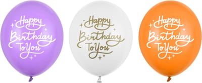 Partydeco - Partydeco ballonnen - Happy Birthday To You (50 stuks)