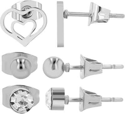 AKZENT Akzent dames oorbel Oorknopjes oorbellen Edelstahl zilver dames waterbestendig