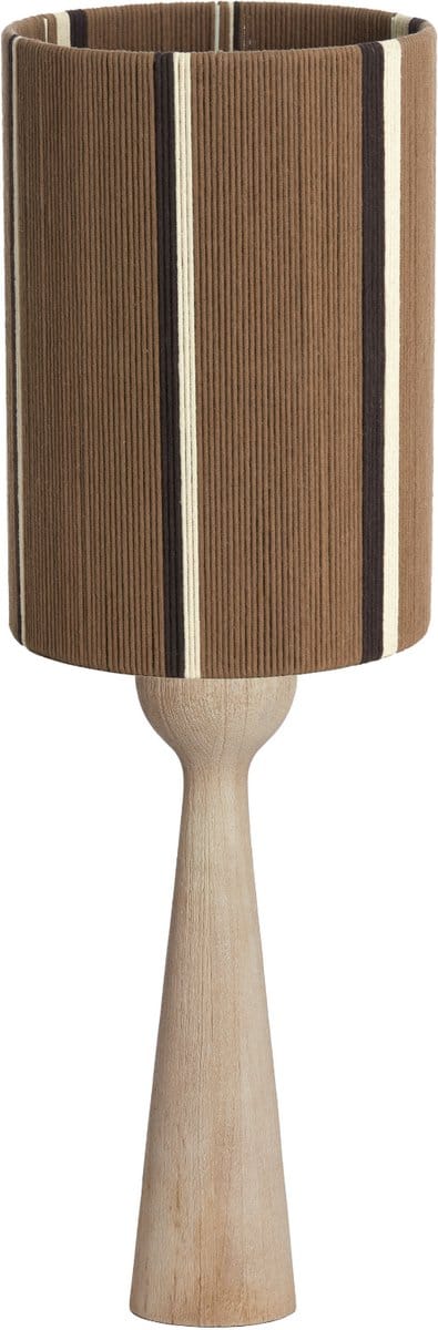 Light & Living Tafellamp Festina/Medan - Naturel/Bruin - Ø25x76cm - Modern
