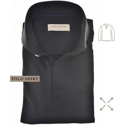 John Miller Polo Hyperstretch Performance V-Neck Zwart / male