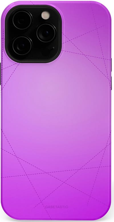 Casetastic Hoesje Geschikt voor Apple iPhone 13 Pro Max Magsafe - Stijlvolle Beschermende Duo-layer Case - Emily in het paars