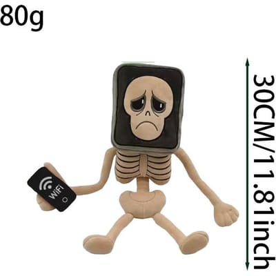 Roblox 30cm Steal A Brainrot Mobiel Skelet Pluche Speelgoed Cadeau Beeldje Pop Vakantiecadeau Hoge Kwaliteit Perfect Cadeau 30cm black
