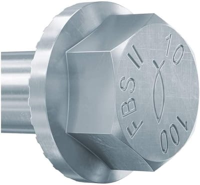 Betonschroeven - Betonankers - Snel Bevestigen - Verstelbaar - 10x160mm - Grijs
