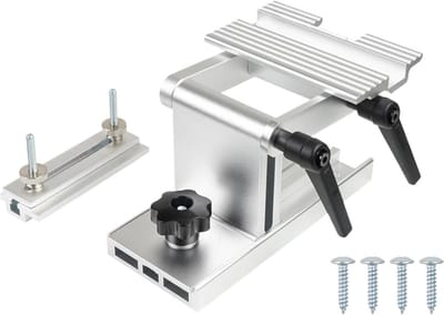 Slijpsjabloon - Gereedschapshouder Werkbankmal - Gereedschap Slijpen - Verstelbaar Aluminium - 798 g - Zilver