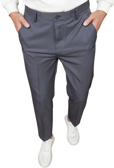 Nivard Pantalon Heren - Chino - Golfbroek - Nette Broek - Elastische Tailleband - Volwassenen - Grijs - 44
