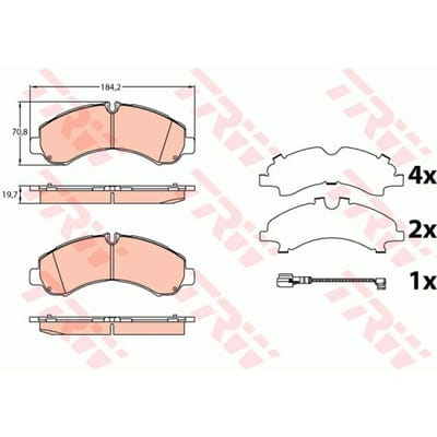 Remblokset TRW GDB3645