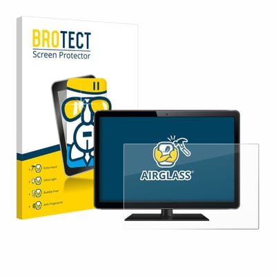 BROTECT - Screenprotector voor Standaardmaten met 15.6 inch Schermen [345 mm x 194 mm, 16:9] - Folie Beschermfolie Beschermglas transparant