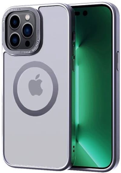 Multimedia & Accessoires TPU Back Cover Case Hoesje Met MagSafe geschikt voor Apple iPhone 17 Pro Max – Grijs – Zachte Plastic - Siliconen – Harde Plastic – Soft Case – Flexibel