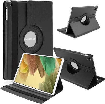 Tablethoes Geschikt voor: Samsung Galaxy Tab S6 Lite 10.4 inch (2020, 2022) P610 P615 P613 P619 hoesje 360° draaibaar (zwart)