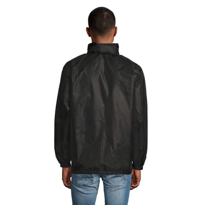 SOLS Unisex windjack met shift voor volwassenen (Zwart)