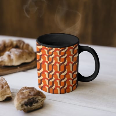 Magische Mok - Foto op Warmte Mokken - Koffiemok - Retro - Modern - Kleurrijk - Magic Mok - Beker - 350 ML - Theemok