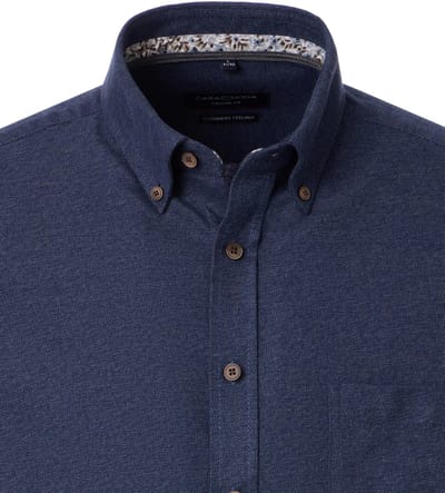 CASA MODA Sport casual fit overhemd - satijnbinding - lichtblauw - Strijkvriendelijk - Boordmaat: 51 - 52