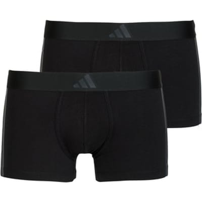 adidas Sportswear 2PK Low Rise Trunk - Active Flex Cotton 3 Stripes - Onderbroek Mannen - 2x zwart