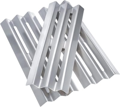 Stainless Steel Brandersdeksel 42 x 15.2 cm voor Gasgrill, Vervangingsonderdelen, Warmteplaat en Vlamverdeler