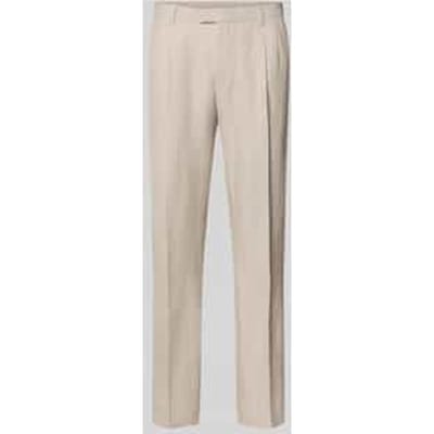 Pantalon met persplooien en steekzakken