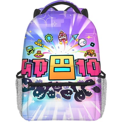 Mode Nieuwigheid Cool Geometry Dash student Schooltas Notebook Rugzakken 3D Print Oxford Waterdicht Jongens/Meisjes Reisrugzakken