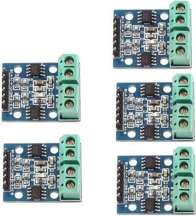 Motor Driver Board - H-brug Controller - Arduino Projecten - Dubbele DC Sturing - 5 Volt - Blauw