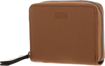 FREDsBRUDER Leren Portemonnee FB Coin Nugget II Iced Coffee Bruine
