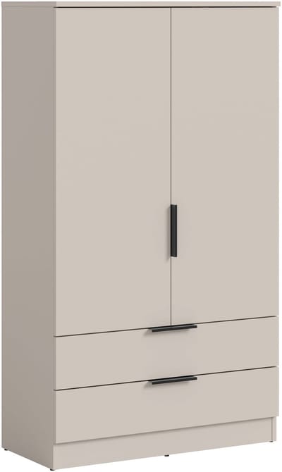Wasmiddelenkast op wielen - Moderne opbergkast in kasjmier - 80x140x37 cm