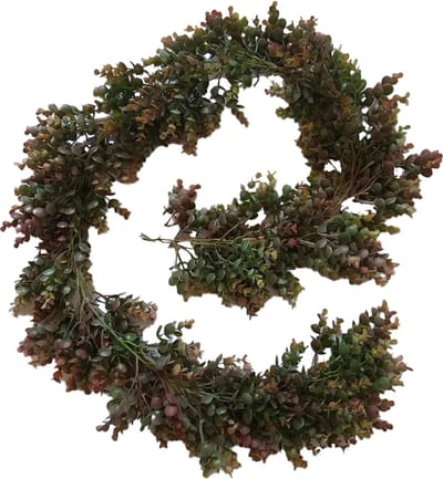 Kunstslinger Eucalyptus Guirlande Rood/Groen - 190 cm