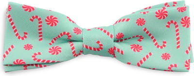 We Love Ties - Strikken - Kinderstrikje Candy Cane - mintgroen / koraalrood