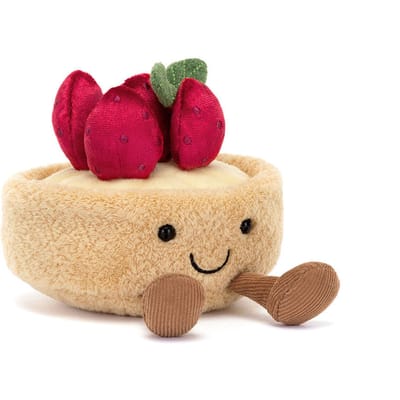 Jellycat knuffel Amuseables Fleurette Tarte Aux Fraises