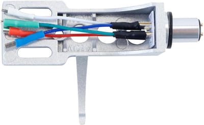 Platenspeler Headshell - Naaldhouder Elementhouder - Muziek Afspelen - Universele Plastic Constructie - 13.8 x 9.7 x 3.2 cm - Zilver