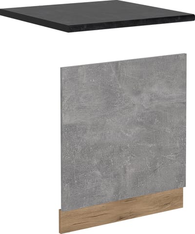 Vicco R-Line Voorpaneel vaatwasser – 60 cm, WB Antraciet Beton