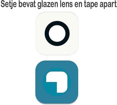 Camera Lens Glas Geschikt voor Samsung Galaxy S6/S6 Edge – Wit