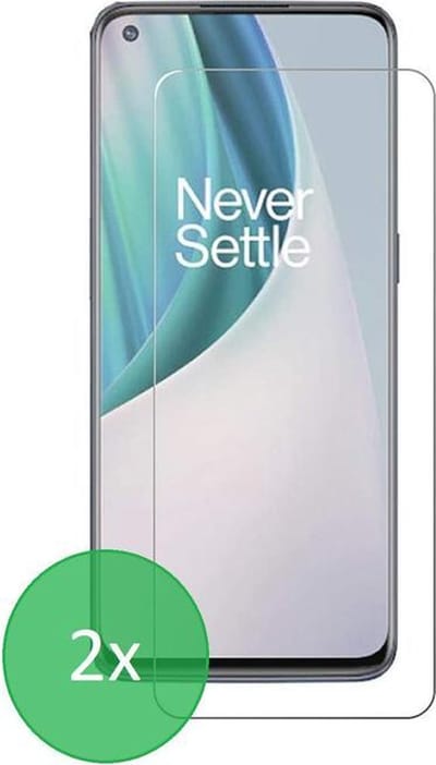 Geschikt Voor: OnePlus 9 - 2x Screenprotector - screen protector - glas - bescherm - beschermglas
