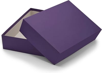 Stevige Opbergdoos A4 in Aubergine (Paars) - Geschenkdoos en Archiefdoos