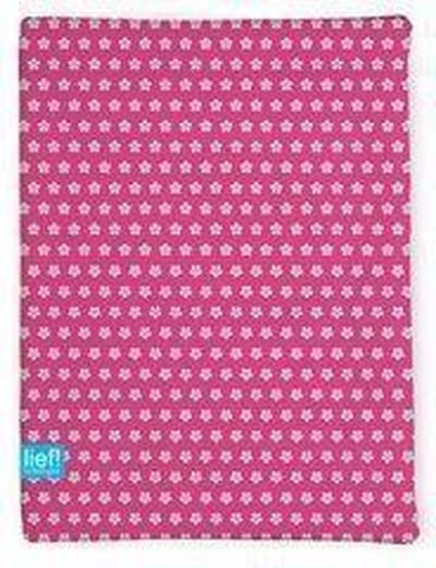 Lief! - Hoeslakentje 60x120 cm Bloemetjes - Roze/Witte