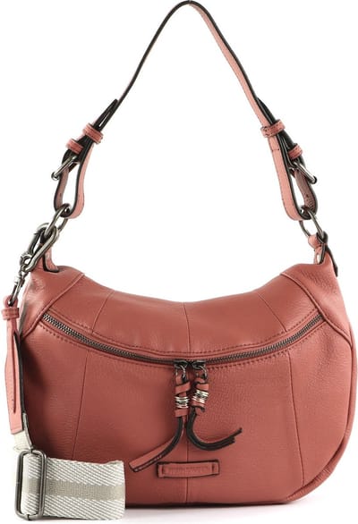 FREDsBRUDER Leren Schoudertas Pruvia Small Hobo Light Rust Terracotta