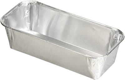 Aluminium Bakvorm - Hoekige Vorm - Taart Bakken - Ovenbestendig Materiaal - 23 x 10 cm - Zilver