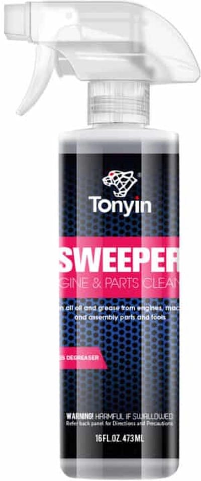 TONYIN | Sweeper | Engine & parts surface cleaner | Motorreiniger | Auto detailing | Auto cleaning | 473ml | TN07