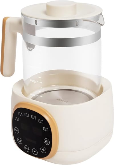 Verwarmingsapparaat voor Flessen en Babyvoeding met Temperatuurinstelling en Thermostaat - 1.3L, Ideaal voor Koffie, Thee en Babyvoeding