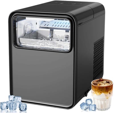 IJsmachine - Apparaat voor IJs - Snelle IJsproductie - Zelfreinigende Functie - 15 Liter Tank - Zilver
