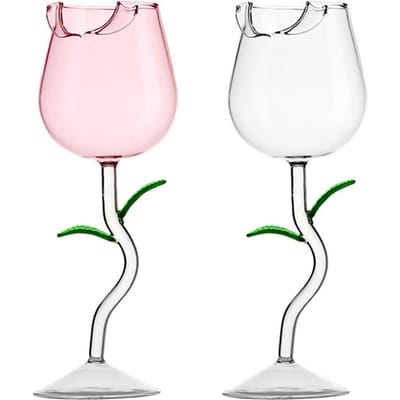 Wijnglas Roosvorm Wijnkelk Hoog Borosilicaatglas Cocktailglas voor Feest Bar Type 9