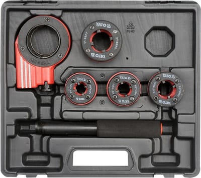 Yato - Handmatige Draadsnijder Set - 3/8"-1" - 4 Stuks - Inclusief Ratelsysteem