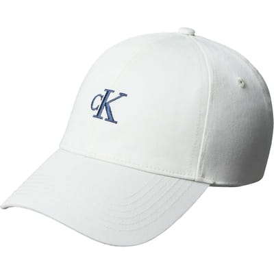 Calvin Klein Monogram Embroidery Cap Whispering Blue W/contrast Logo Taglia: OS | Cappelli Outlet | Donna | Blu