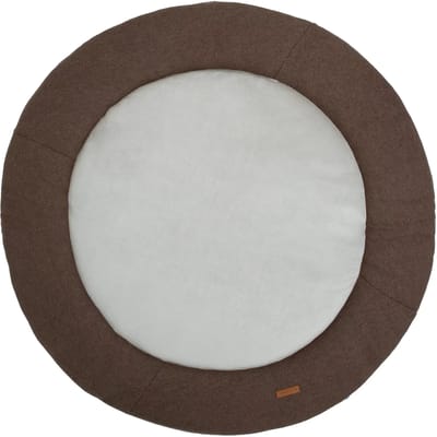 Baby's Only Gebreid boxkleed rond Classic - Parklegger - Speelkleed - Cacao - Ø95 cm - Extra dik - Boxmatras - Tweezijdig te gebruiken