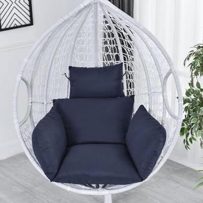 Hangmat Swing Eierstoel - Hangstoel Rotan - Buiten Ontspannen - Zacht Ademend Stof - Universeel - Haze Blauw
