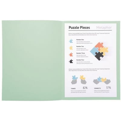 Exacompta SUPER 160 - Pak van 100 dossiermappen 160g/m2- 24x32 cm voor A4. - Lichtgroen - 340004E
