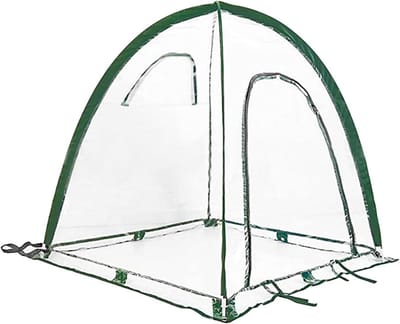 Draagbare Broeikas - Kleine Kweekkas - Planten Beschermen - Pop-up Afdekking - 92 x 92 x 10 cm - Transparant